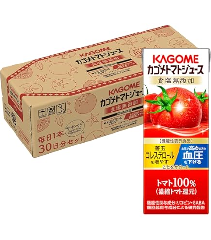 Amazon.co.jp: カゴメ トマトジュース 食塩無添加 200ml(24本入×3