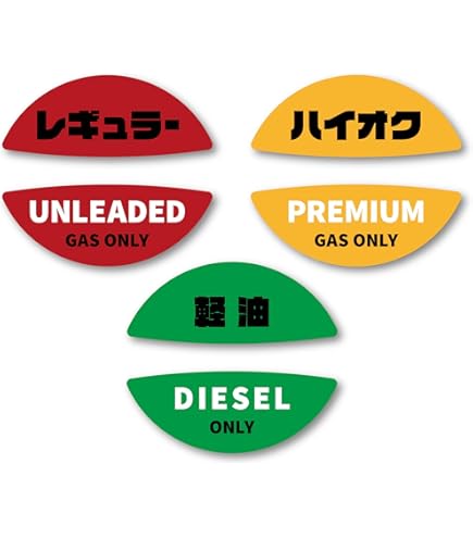 Amazon.co.jp: Sin. フューエルキャップ ステッカー 4種セット