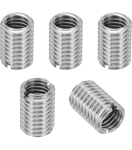 thumbnail image 2 of Brass Threaded Repair Insert Nut, 5 Pcs M8x1.25 Male To M6x1 Female 2 of 12