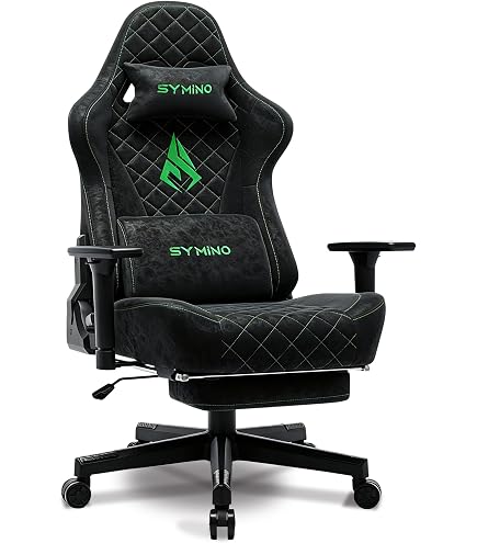 【新品未使用】ゲーミングチェア オットマン付き オフィスチェア Amazon.co.jp: Symino ゲーミングチェア スエード調ファブリック 幅広