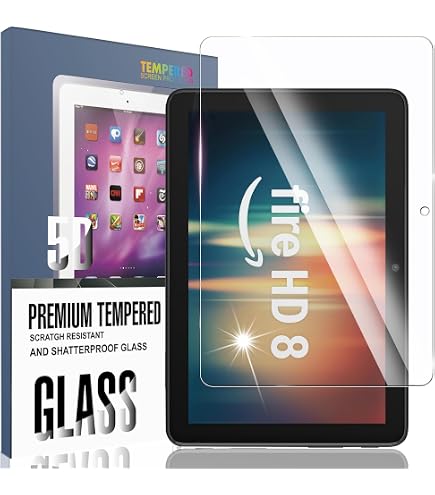 Amazon.co.jp: For Fire HD 8 8インチ タブレット保護フィルム 9H 高