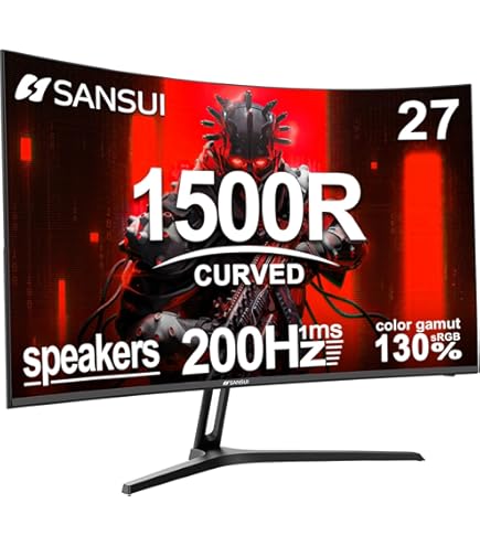 Amazon.co.jp: ZZA ゲーミングモニター 27 Zoll, 180Hz, 1ms応答時間
