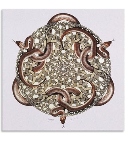 Amazon.co.jp: 写像球体を持つ手、アートポスターby M。C。エッシャー