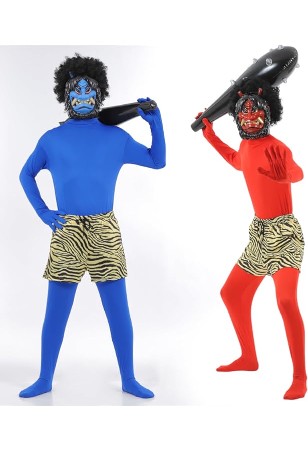 Amazon.co.jp: [iinoo] 鬼 コスプレ 鬼のお面 節分 豆まき オニ退治