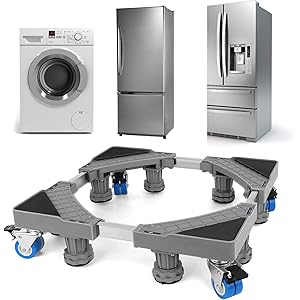 【2020改良版】洗濯機 台 SPRIME 冷蔵庫置き台 耐荷重500kg 幅/奥行43-68cm伸縮可能 サイズ調整可…