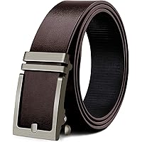 ベルト メンズ 本革 ブラック ブラウン オートロック式バックル レザーMHOMER 穴なし 尾見えないベルト 無段階調…
