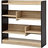 ワイエムワールド 本棚 オープンシェルフ ルース 幅90cm ツートンB 00-139