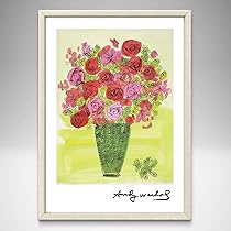 Amazon.co.jp: アンディウォーホル 黄色いお花の絵 A4サイズ フレーム