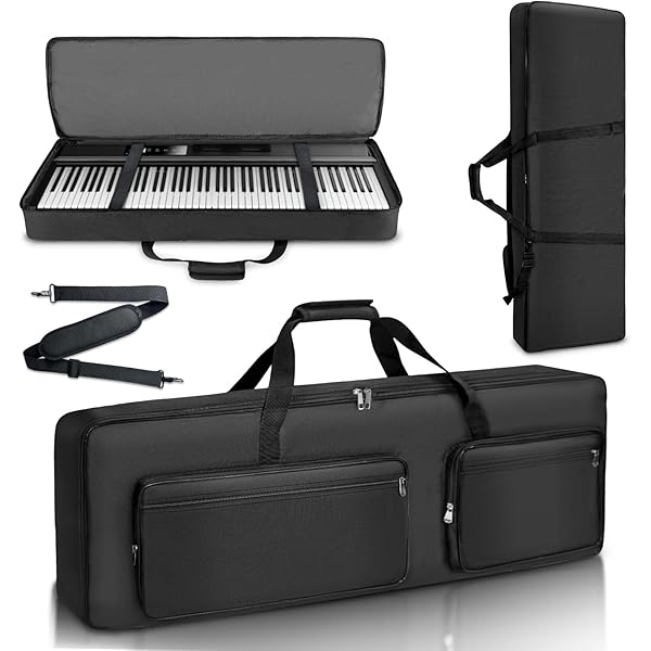 Amazon.co.jp: Aleemin 88キーキーボードケース キャスター付き (53