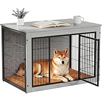Alebert 犬 ケージ ペットケージ 木製家具調 犬サークル Alebert 犬 ケージ ペットケージ 木製 ペットサークル 大中型犬用 ケージ