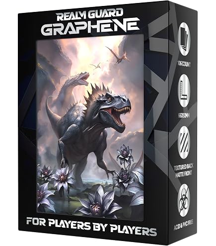 100-Count Matte TCG Card Sleeves With Black Lotus Dinosaur Art - For Magic,  Pokemon & Lorcana Matte Magic The Gathering Sleeves