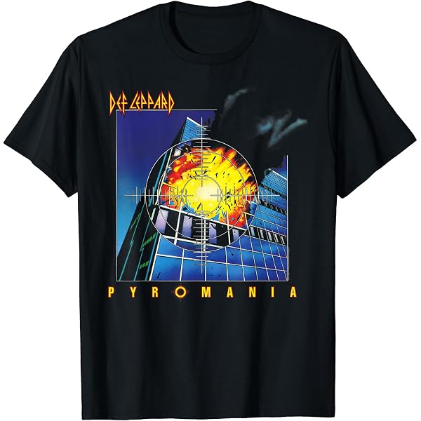 Amazon | Def Leppard パイロマニアフェード Tシャツ | Tシャツ