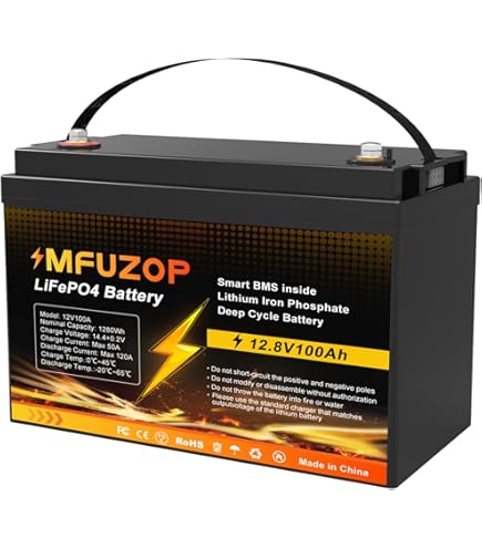 Amazon.co.jp: MFUZOP 12V 300Ah リン酸鉄リチウムイオンバッテリー