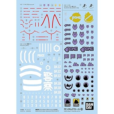 プラモデルのシールやパーツなど詰め合わせ ガンダムデカール No.101 RG 1/144 ゼータガンダム用