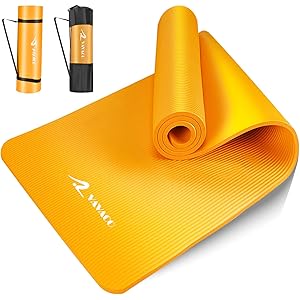 VAVACO ヨガマット 10mm スポーツマット おりたたみ 防音 厚手 大判 エクササイズマット トレーニングマット ピラティス マット フィットネス 床面保護 衝撃吸収 滑り止め 耐久性 収納袋/ストラップ付き 持ち運び便利