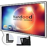 Foldable Projector Screen 120 inch with Combined Pole Frame 16:9 HD 4K Anti-Crease Black Backing Silver Portable Projection S