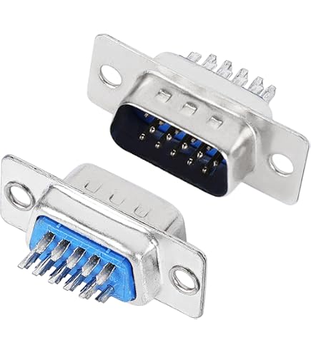 Amazon | CERRXIAN DB15 3 + 9 D-SUB VGAメス3行15ピンコネクタ