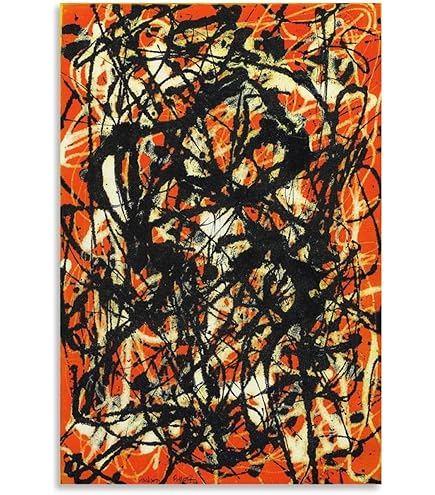 Amazon.co.jp: 現代抽象絵画。ジャクソン・ポロックの「男と女