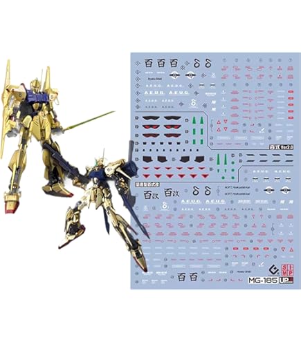 Amazon | MG 百式改/百式Ver.2.0用蛍光水転写式デカール | デカール 通販