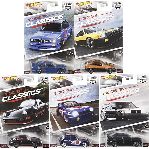 Amazon | Hot Wheels Car Culture Modern Classics Set of 5 Real 