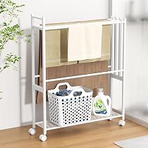 toowood タオルハンガー Amazon.co.jp: TTWO バスタオルハンガー バスタオル掛け棚付き 約W67
