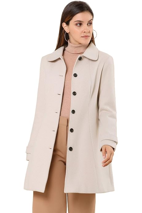 Allegra K Women's Peter Pan Collar 