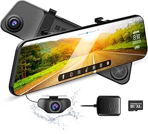 サクラチェッカー Azdome ドライブレコーダー ミラー型 右ハンドル仕様 前後カメラ 12インチのやらせ評価 口コミをチェック