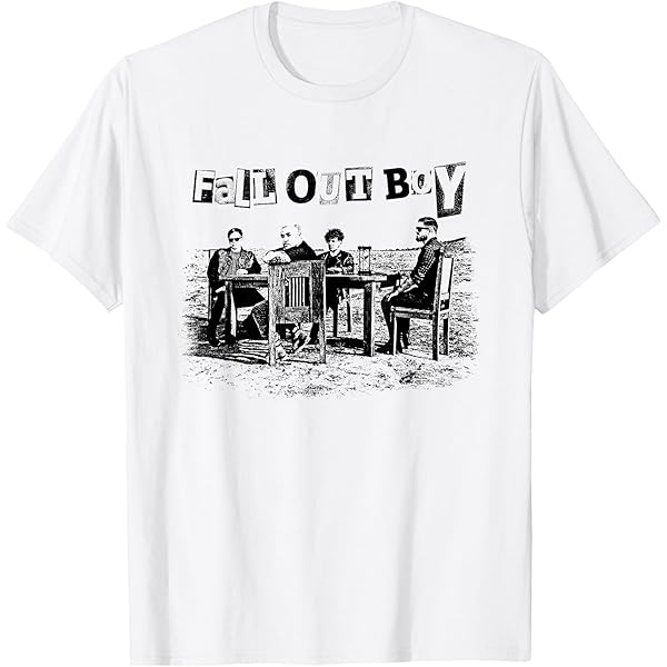 Fall Out Boy Tシャツ Lサイズ ホワイト Men's White Fall Out Boy T-Shirt