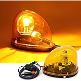 KKYOYRE 回転灯 回転式警告灯 車 12V/5W 24V/5W 非常ライト 車ライト IP65防水 警告灯 誘導 安全 防犯 工場/建設現場/公共の場所に適応 電球タイプ (黄/24V)