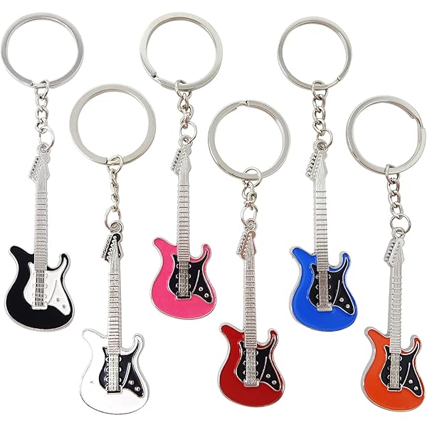 Guitar 音楽ギタートーンロックミュージックキーホルダーキーリング G2 Guitar 音楽ギタートーンロックミュージックキーホルダー