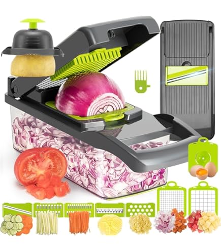 Amazon | Hanchen 電動野菜スライサー 野菜カッター 【角切り