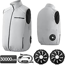 ③【未使用】ROASICEE 空調ベストセット　L/XLサイズ Amazon.co.jp: [roasicee] 【2025 空調作業服 ベスト 30000mAh大