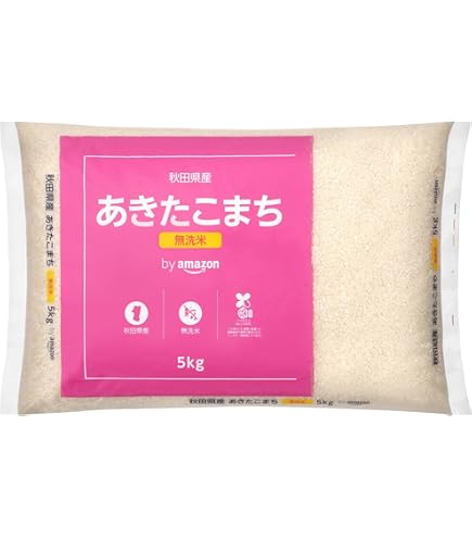 Amazon.co.jp: by Amazon 秋田県産 あきたこまち 精米 5kg 令和7年産