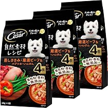 Amazon.co.jp: シーザー パウチ 成犬用 自然素材レシピ 無添加 60g×12