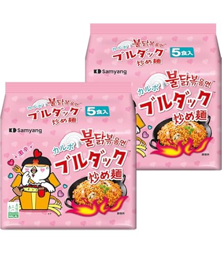 Amazon.co.jp: SAMYANG 三養ブルダック炒め麺 140g、2食 □ 麺 の