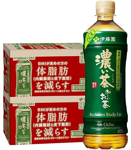 Amazon.co.jp: 伊藤園 お～いお茶 濃い茶 600mlペットボトル×24本入×(2