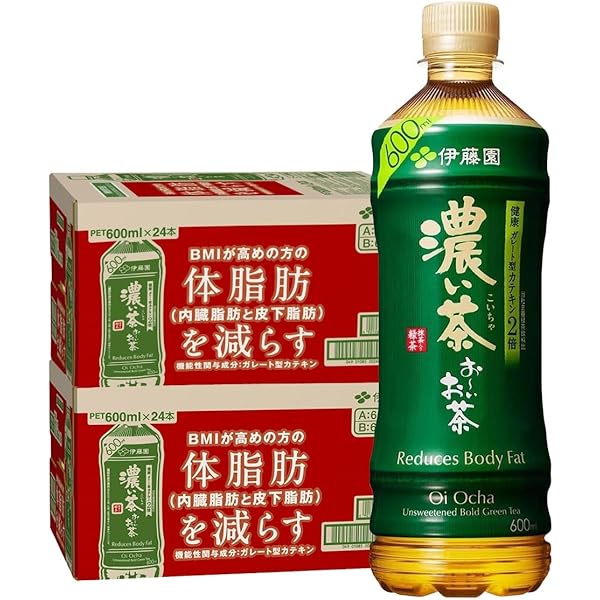 Amazon.co.jp: 伊藤園 お～いお茶 濃い茶 600mlペットボトル×24本入×(2