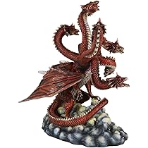 Amazon.co.jp: Ebros ギフト レッド 7頭の火山 ハイドラ