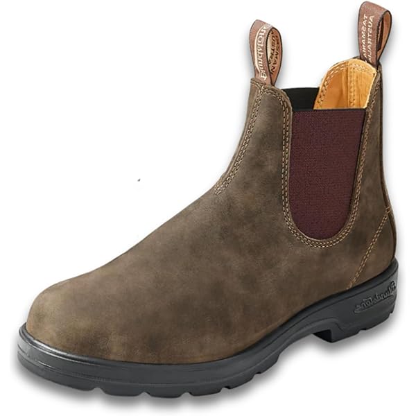 Amazon | Blundstone Unisex Leather Lined Pull-On Boot Steel Grey