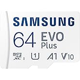 Samsung Evo Plus 64GB SDXC U1 Class 10 A1 130MB/s MicroSD Memory Card with Adapter 2021 Version (MB-MC64KA/EU)