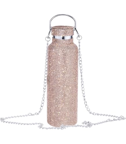 Amazon | スパークリングダイヤモンドウォーターボトル、グリッター