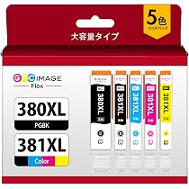 Amazon.co.jp: GPC Image Flex BCI-381XL キャノン 用 インク 380 381