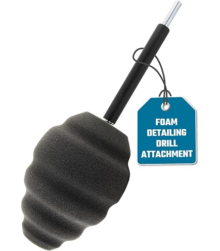 FLITZ Buff Ball Pack - 4 Piece Car Buffer Drill Attachment Set (2, 3, 5, 7 Inch), Self-Cooling & Washable