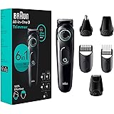 Braun All-in-One Style Kit Series 3 3460, 6-in-1 Trimmer for Men with Beard Trimmer, Ear & Nose Trimmer, Hair Clippers & More