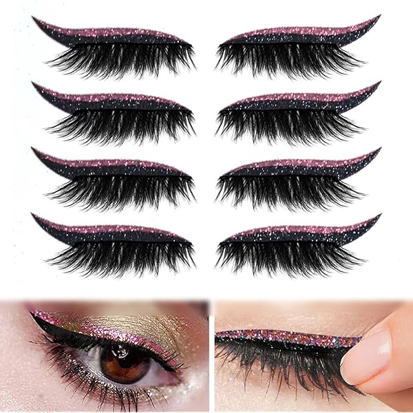 Amazon | PAVIKE つけまつげ ステッカー アイライナー アイメイク