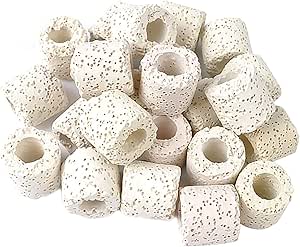 Amazon Co Jp Migavan 500グラムろ材水槽ろ材セラミックリング淡水海水水族館魚水槽池細菌生物フィルターボールメディアセラミックリング ペット用品