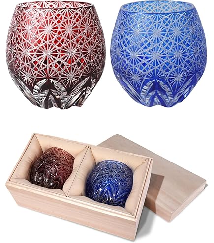 激レア品　バカラ手彫切子カットグラス5客　共箱　東Y7-0918⭐︎1Fトニウサ バカラ高級ライン 珍品被せ青ガラス 切子花瓶 共箱 東Y7-0220☆1F