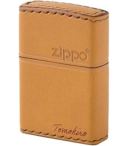 Amazon.co.jp: Zippo(ジッポ) ロゴ入り オイルライター NO200 本牛革
