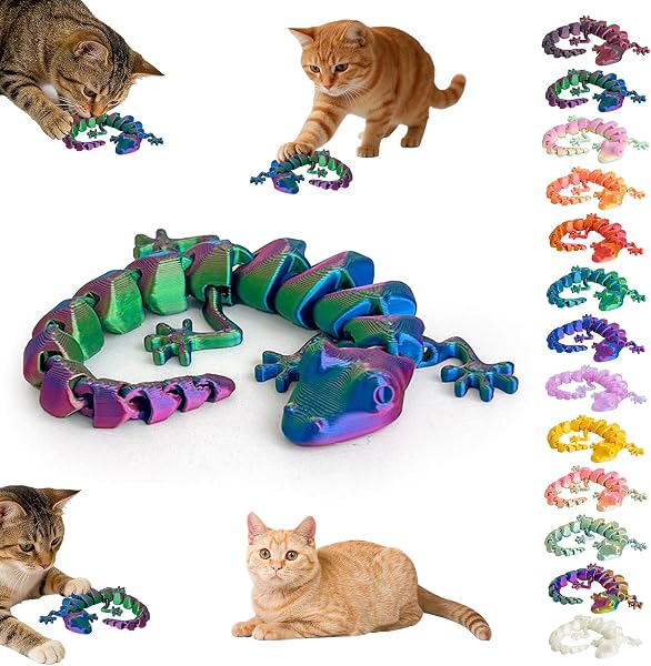 Cloud View Cat Toy, Lizards, Relieves Stress, Prevents Obesity, Realistic Movement, Lack of Exercise, Lack of Strength, Cat Play, Kitten Toy, Adult Cats, Elderly Cats, Educational Toy, For Pets - 1