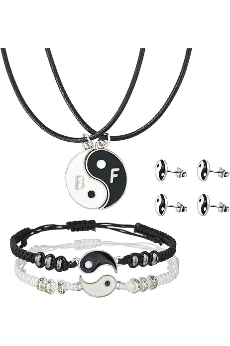 ButiShop Yin Yang Necklaces for 2 Best 
